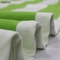 贅沢な緑および白いしまのあるビーチ タオル大きいマイクロファイバー 256g